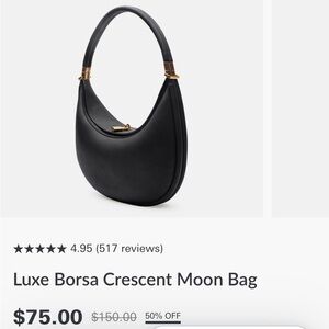 Luxe Borsa Crescent Moon bag